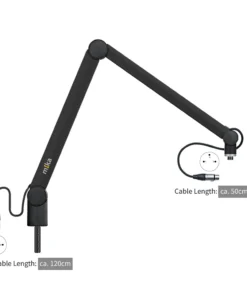 Microphone Arm M Black (with XLR connectors installed)