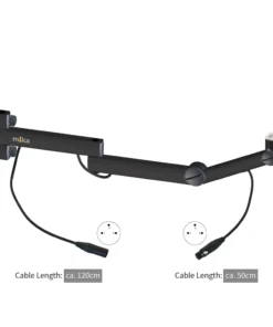 Microphone Arm TV Black (with XLR connectors installed)